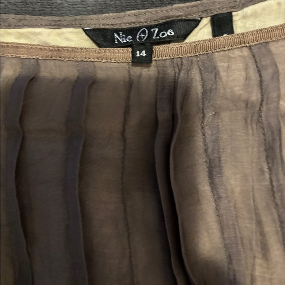 Nic + Zoe Pleated Chiffon Skirt - Picture 2 of 3